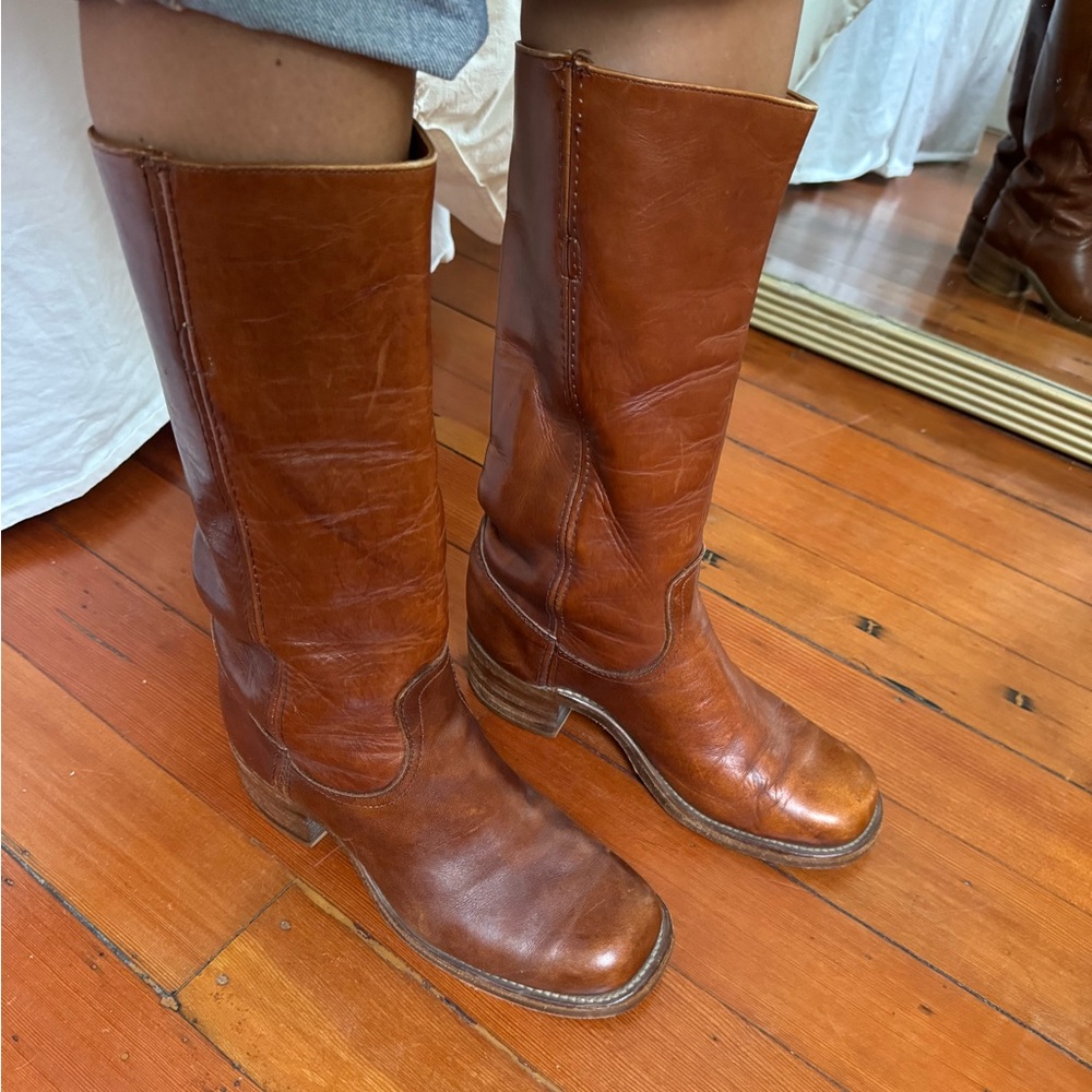 Frye Campus Boots 14L Tan size 7